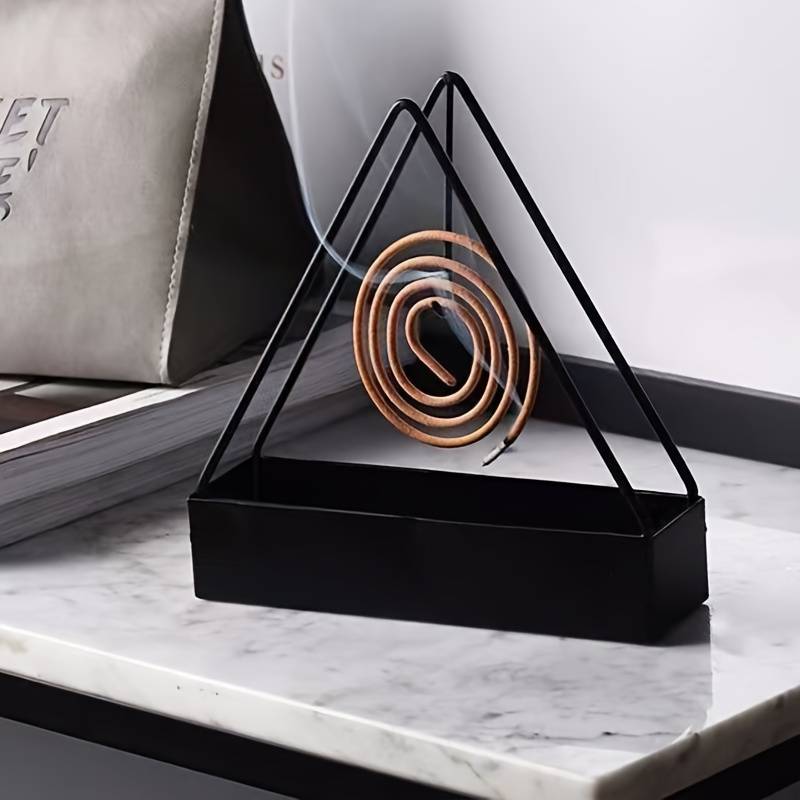 Black Iron Mosquito Coil Holder