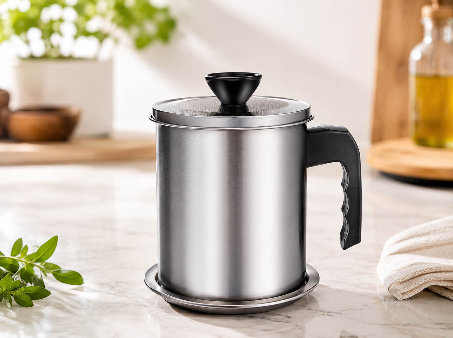 Stainless Steel Oil Filter Pot